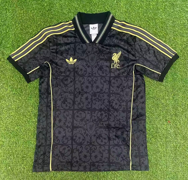 Liverpool adidas 25/26 LFSTLR Tee Black & Gold