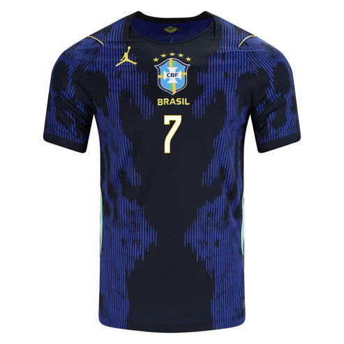 Brazil Away Blue - #Vini Jr. #7 Brazil Fan Version World Cup 2026