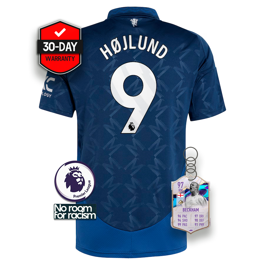 #9 Hテクjlund Jersey Manchester United Away 2024/2025