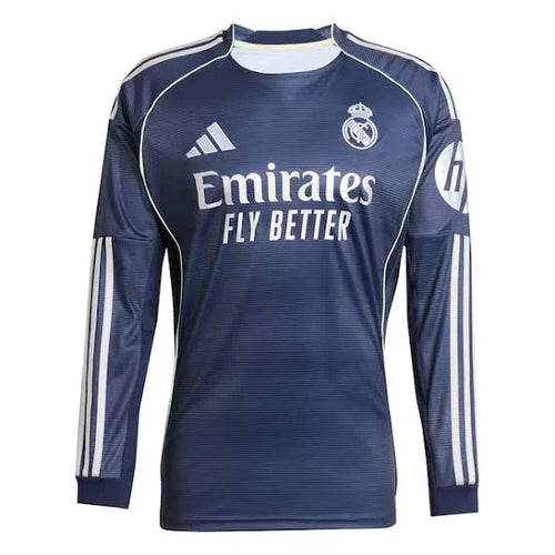 Real Madrid Away Jersey 25/26 - Long Sleeve