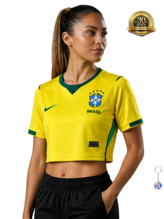 Cropped Brazil Women home 2026 - Fan Version
