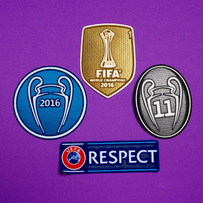 Jersey Real Madrid Retro - 2016/17  + Patch Champions League