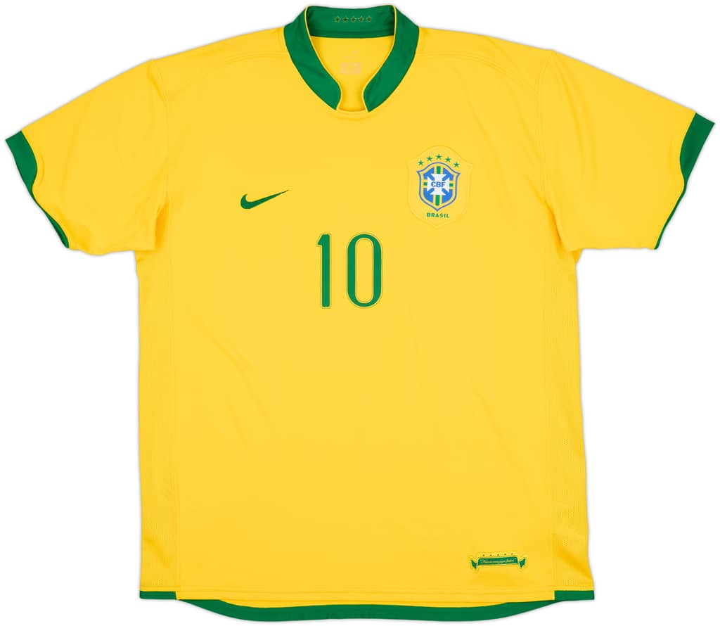 2006-08 Brazil Home Shirt Ronaldinho #10