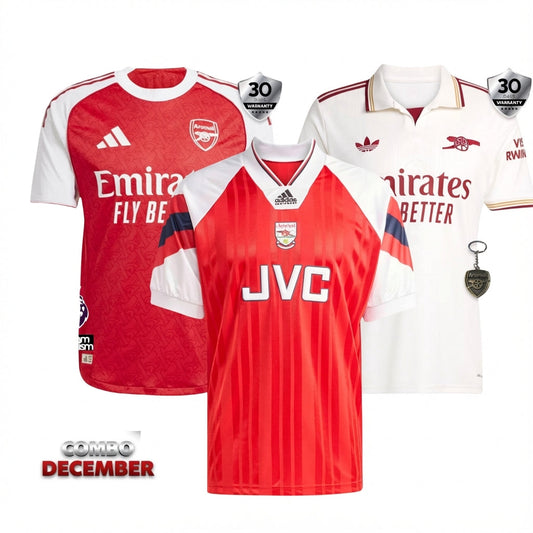 Combo Arsenal 3 Jerseys 25/26 for €94  Free Shipping Worldwide