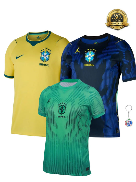 Kit Brazil Home + Away + Goalkeeper  World Cup 2026