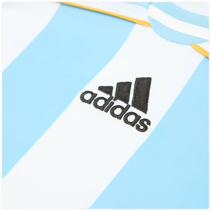 2006 Argentina Adidas Reissue Home Shirt Messi #19