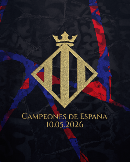 Barcelona 2026 Spanish Champions Jersey - Black