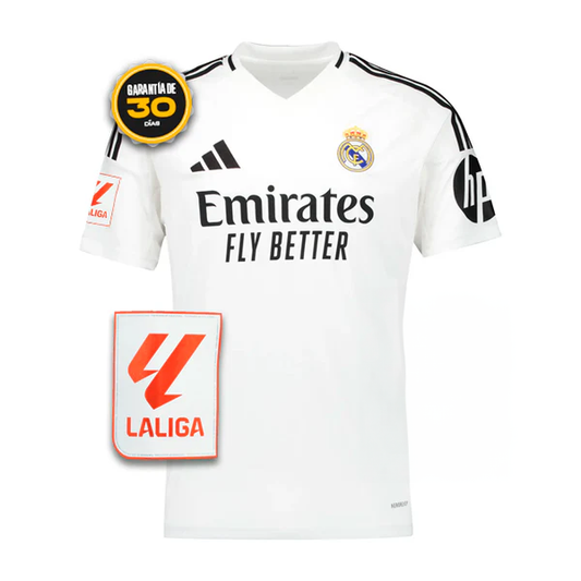 Real Madrid Jersey Home Kit Blanca PATCH LA LIGA 24/25 + GIFTS 🎁