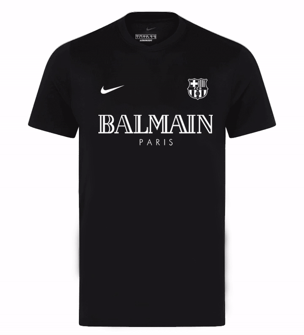 Jersey BARCELONA Limited Edition BALMAIN PARIS BLACK 24/25 Men
