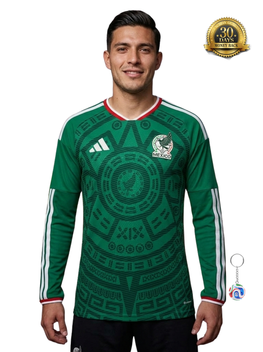 Mexico Home Authentic Player Long Sleeve Shirt 2026 World Cup