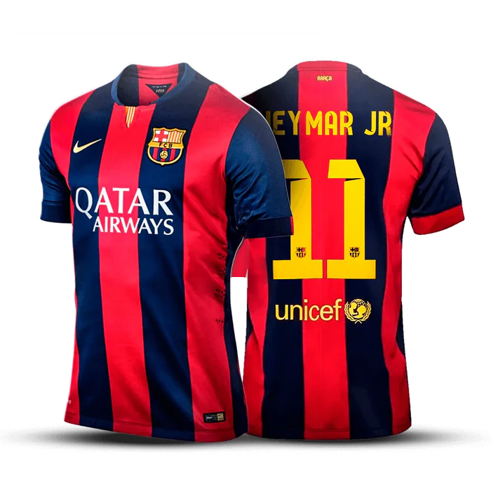 Barcelona Jersey - Primeira Kit Retro 2014/15 + 3 Gifts 🎁