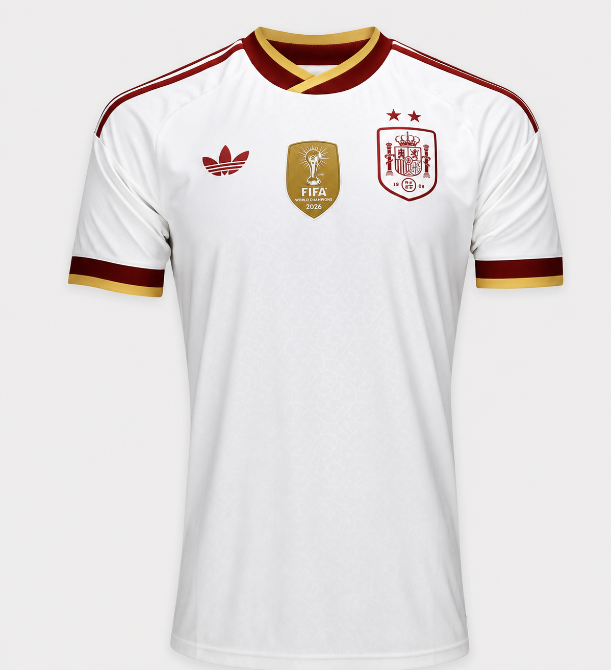 Jersey White Spain - Champions 2 Stars