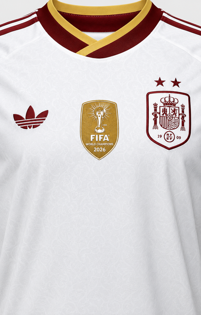 Jersey White Spain - Champions 2 Stars