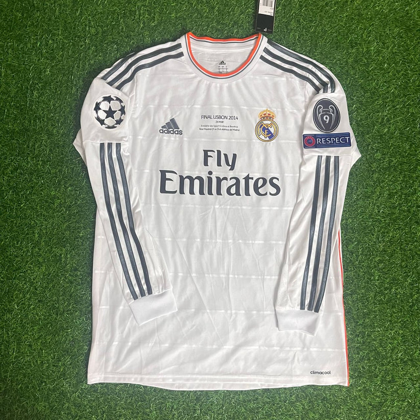 #Ronaldo7  Real Madrid 2014 Lisbon Final Champions League Long Sleeve Jersey