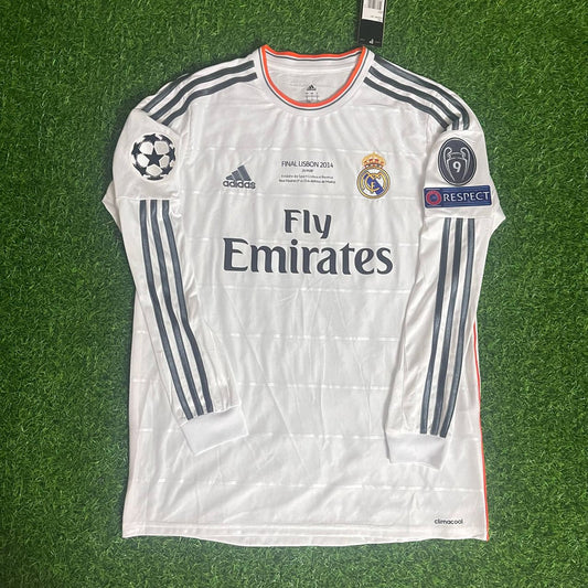 #Ronaldo7  Real Madrid 2014 Lisbon Final Champions League Long Sleeve Jersey