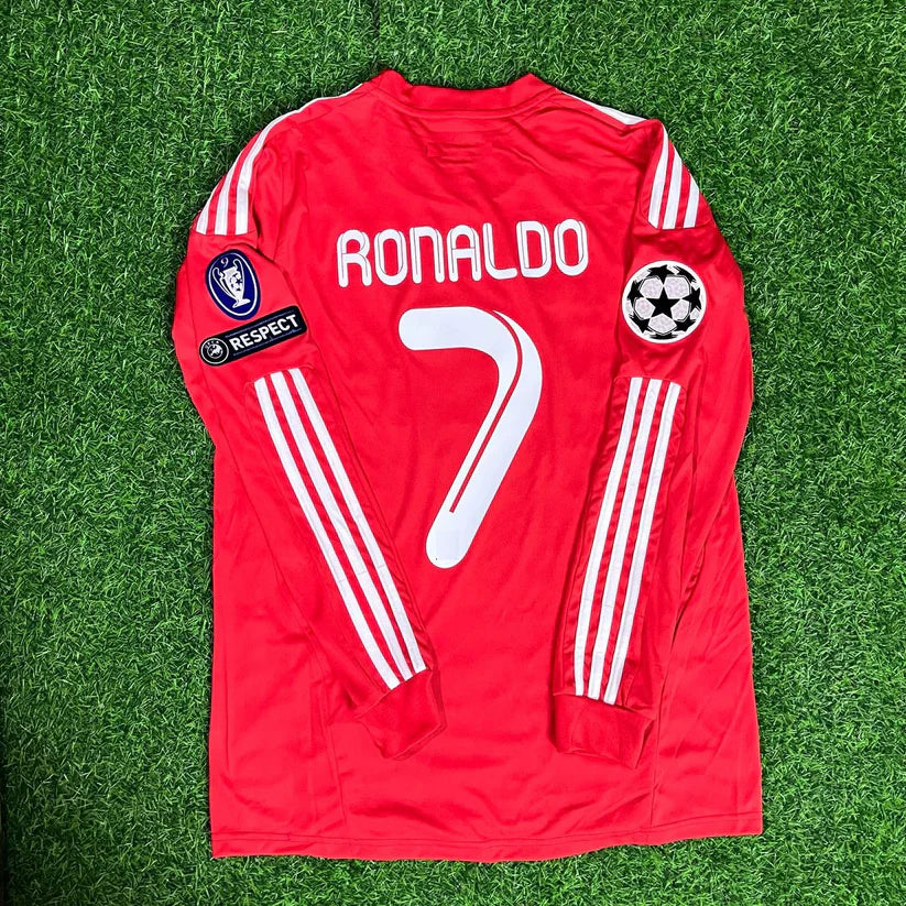 #CR7 Real Madrid 2011-2012 Red Long Sleeve Jersey
