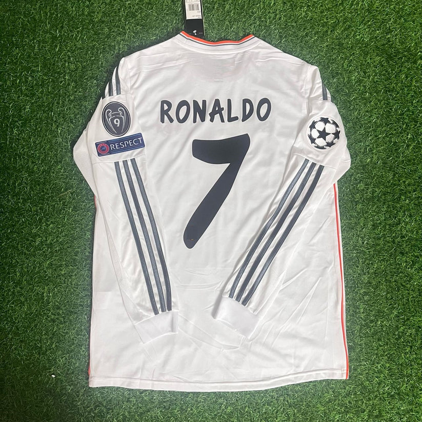 #Ronaldo7  Real Madrid 2014 Lisbon Final Champions League Long Sleeve Jersey