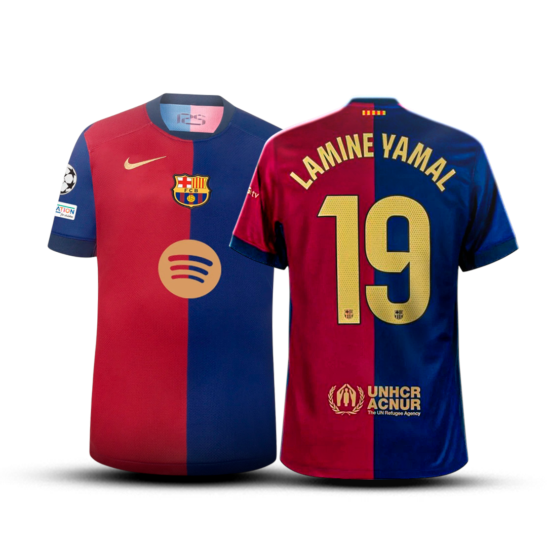 Jersey Barcelona - First Kit + Parche Champions League 🎁