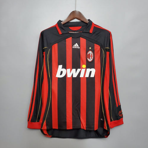MILAN V 06/07 HOMBRE (RETRO) MANGA LARGA - TIENDA DEL JUGADOR