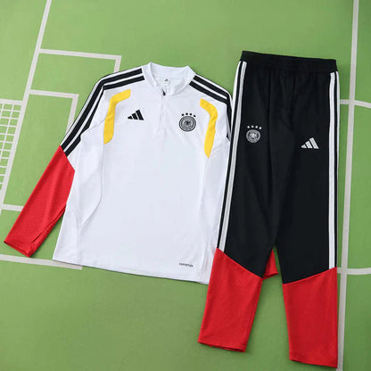 Germany World Cup 2026 Half-Zip Training Suit Set White