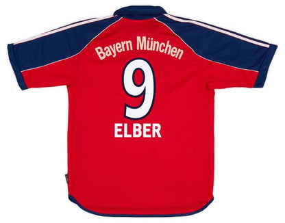 1999-01 Bayern Munich Home Shirt Elber #9