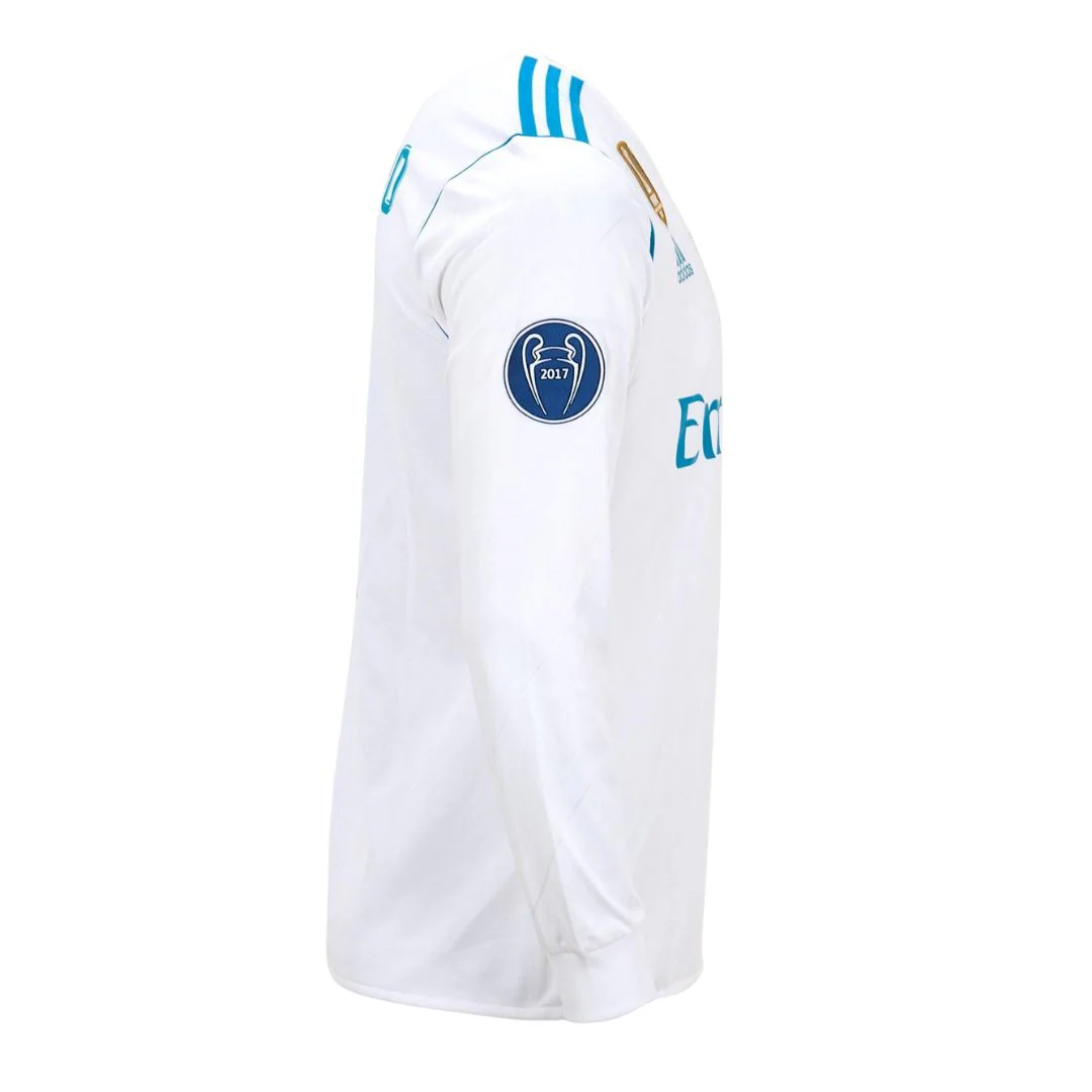 Jersey Real Madrid Retro - 2018 + Parche Champions League + Mundial