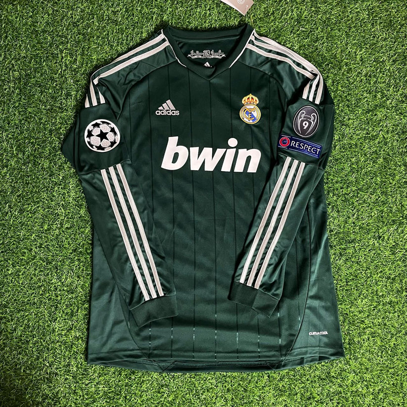 #Ronaldo7  Real Madrid 2012-2013 Champions League Green Long Sleeve Jersey