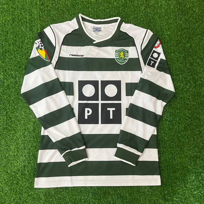 Cristiano Ronaldo Sporting Lisbon 2001 2003 - Long Sleeve Retro