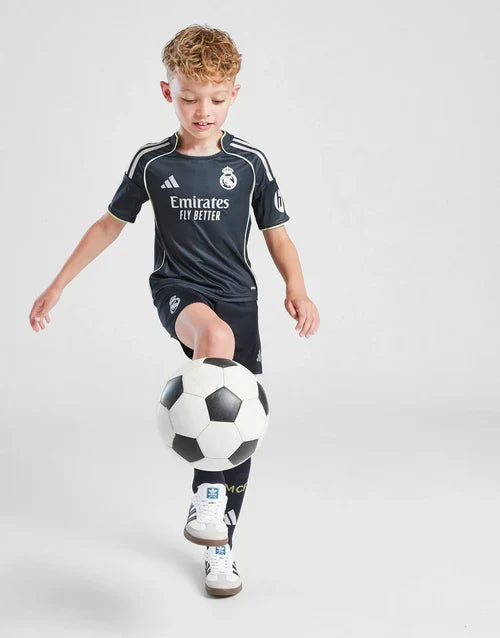 Kit Kids Real Madrid Second Kit 2025/26 + 3 Gifts 🎁