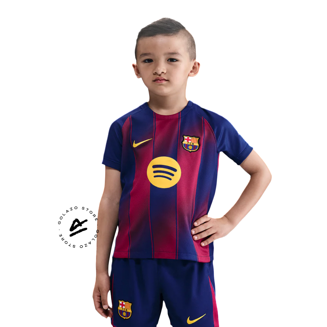 Kit Kids Barcelona First Kit 2025/26 + 3 Gifts 🎁