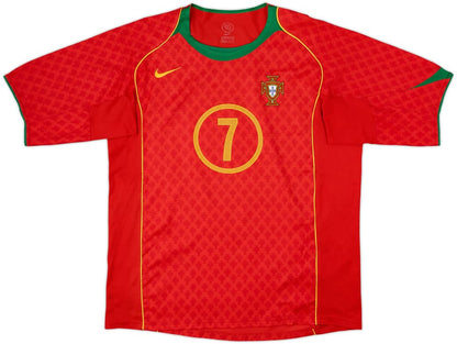 2004-06 Portugal Home Shirt Figo #7