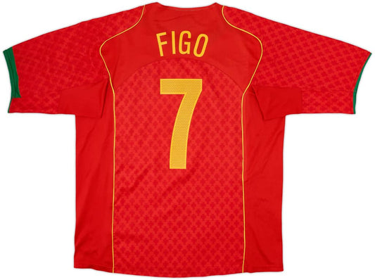 2004-06 Portugal Home Shirt Figo #7