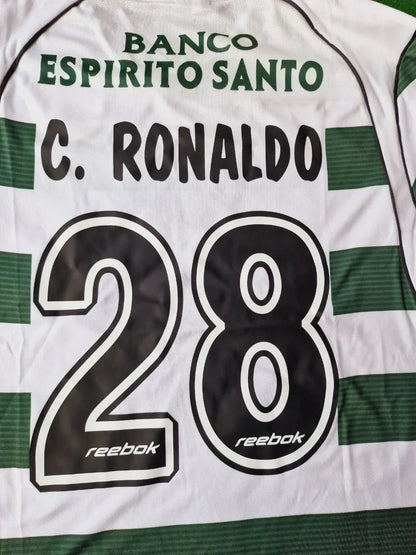 Cristiano Ronaldo Sporting Lisbon 2001 2003 - Long Sleeve Retro