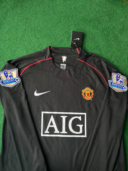 #Ferdinand 2007-2008 Manchester United Black Retro Jersey