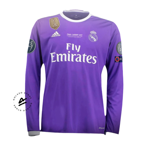 Real Madrid Jersey Retro - 2016/17 + Patch Champions League + Mundial
