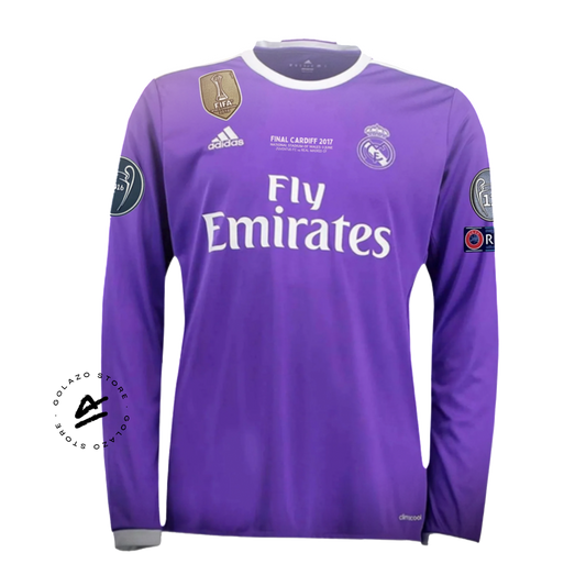 Real Madrid Jersey Retro - 2016/17 + Patch Champions League + Mundial