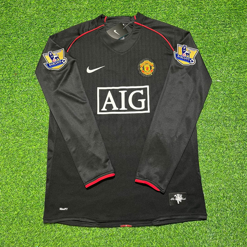#Ferdinand 2007-2008 Manchester United Black Retro Jersey