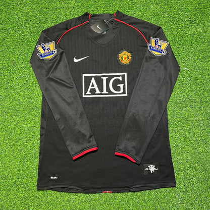 #Ferdinand 2007-2008 Manchester United Black Retro Jersey