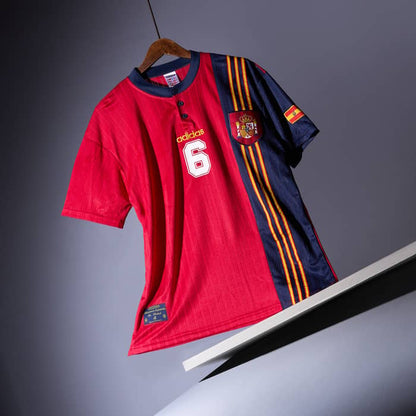 1996-98 Spain Home Shirt R.Hierro #6