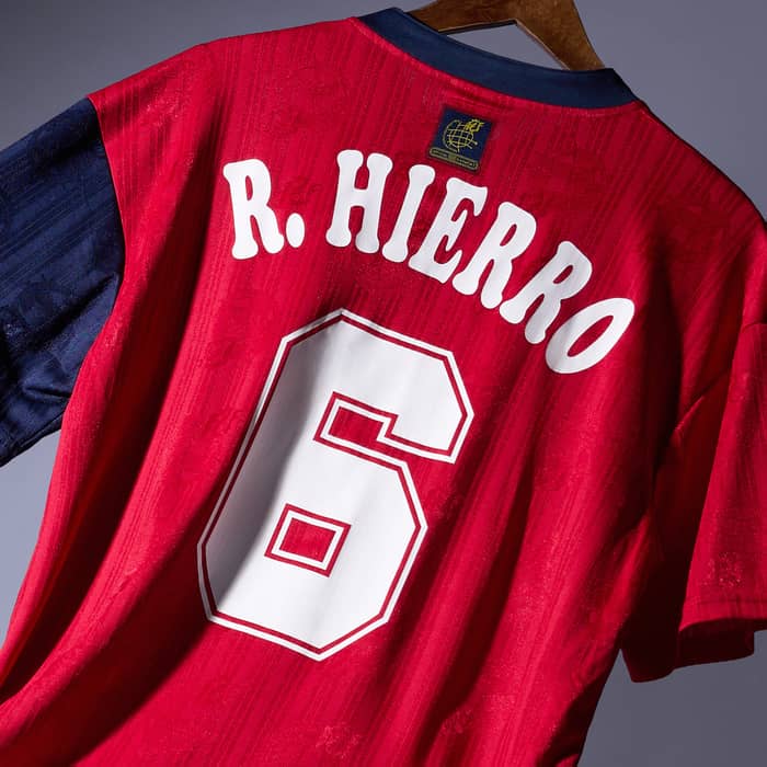 1996-98 Spain Home Shirt R.Hierro #6