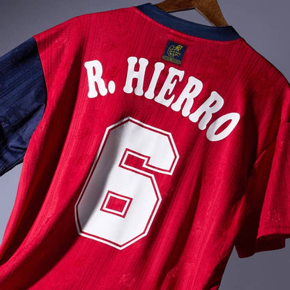 1996-98 Spain Home Shirt R.Hierro #6