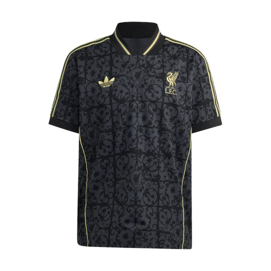 Liverpool adidas 25/26 LFSTLR Tee Black & Gold